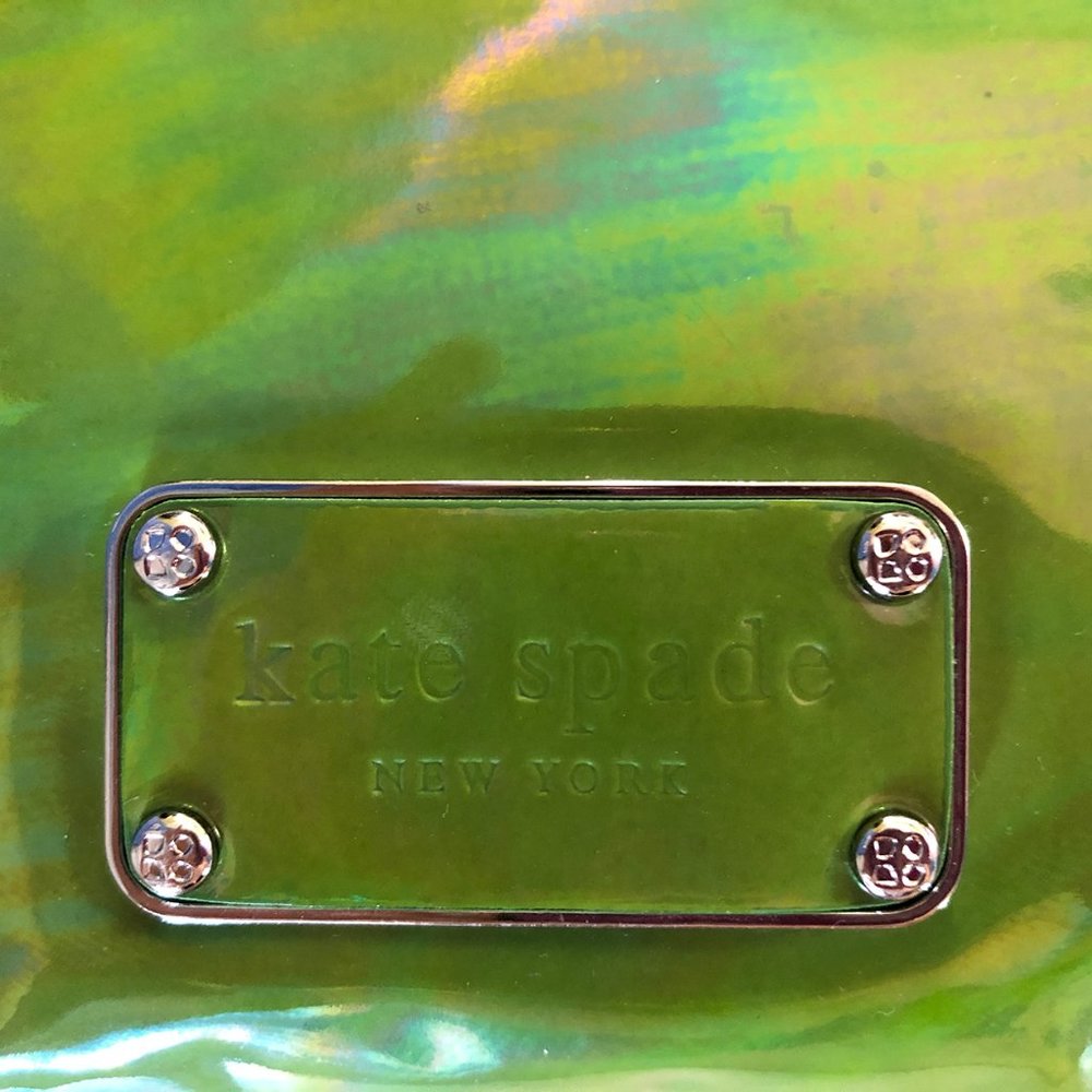 Kate Spade Jocelyn Green Patent Leather Clutch - Picture 9 of 10